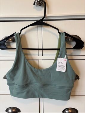 Lululemon Athletica Reversible Align Bra in Dusty Sage/Lime Green